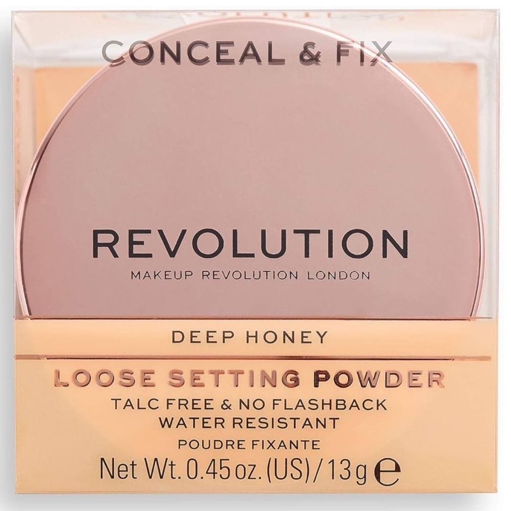 🚫⚠️SOLD🚫⚠️ Makeup Revolution Conceal & Fix Loose Setting Powder - Deep Honey